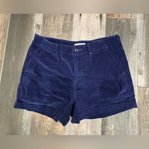 Outerknown Women's Organic Cotton Seventyseven 3 Inch Cord Shorts Navy Blue 6